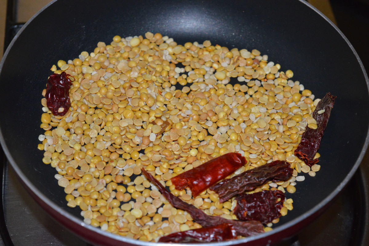 Step two: Also, heat up dry red chilies, tamarind, hing, and cumin seeds as per guidelines. Turn off the heat.