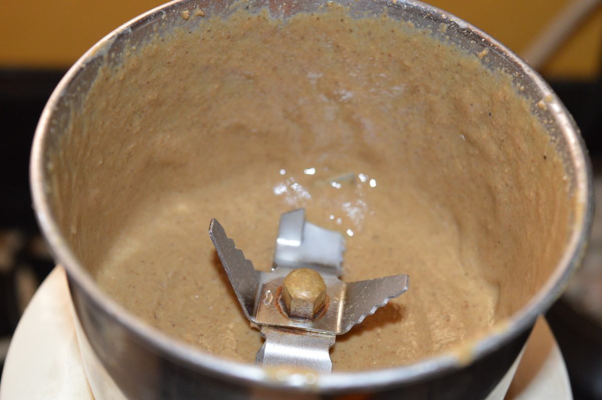 Step four: Transfer the paste to a bowl. This is tahini.