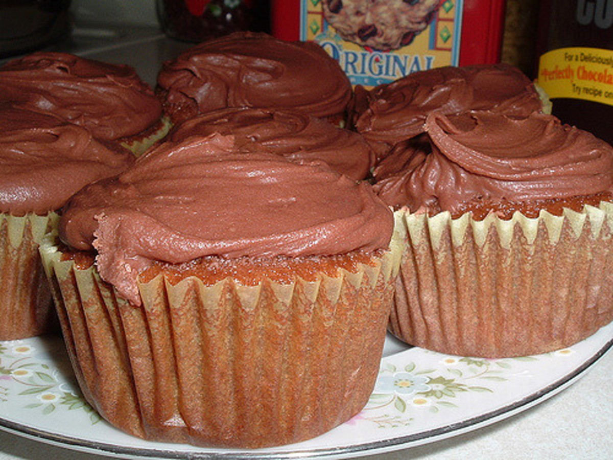  Chocolate sour cream cupcakes