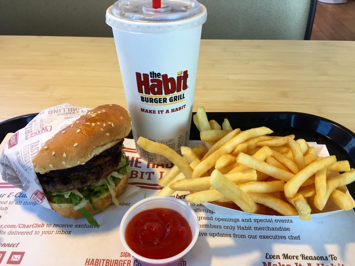 The Habit offers juicy burgers and fresh-cut fries.