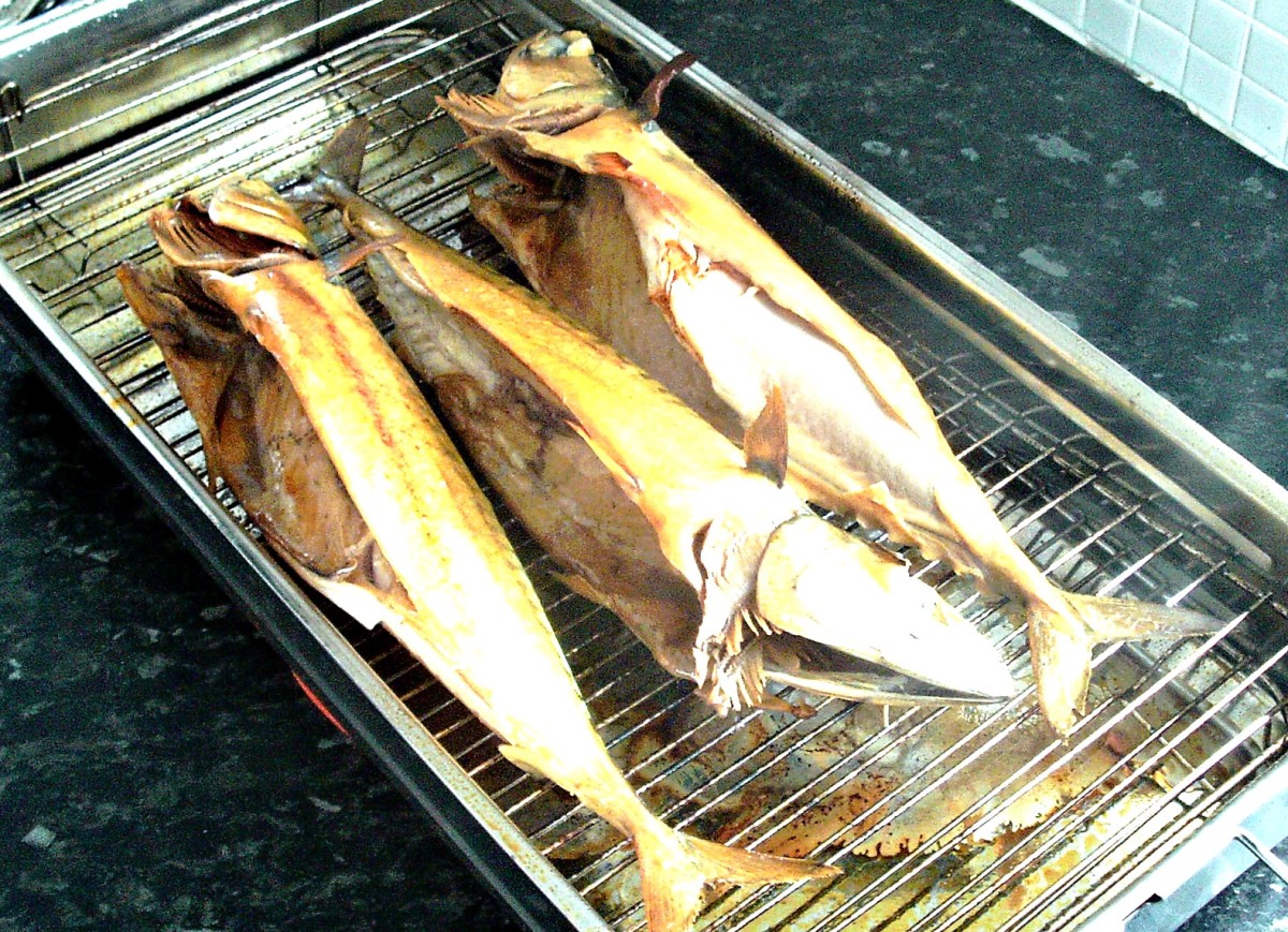 Freshly smoked mackerel