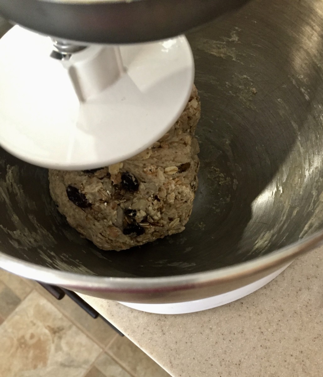Blend until dough pulls away from sides of bowl.