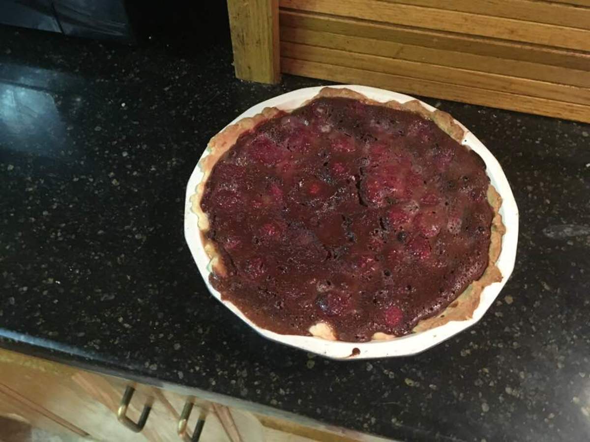 The finished pie, ready to serve. 