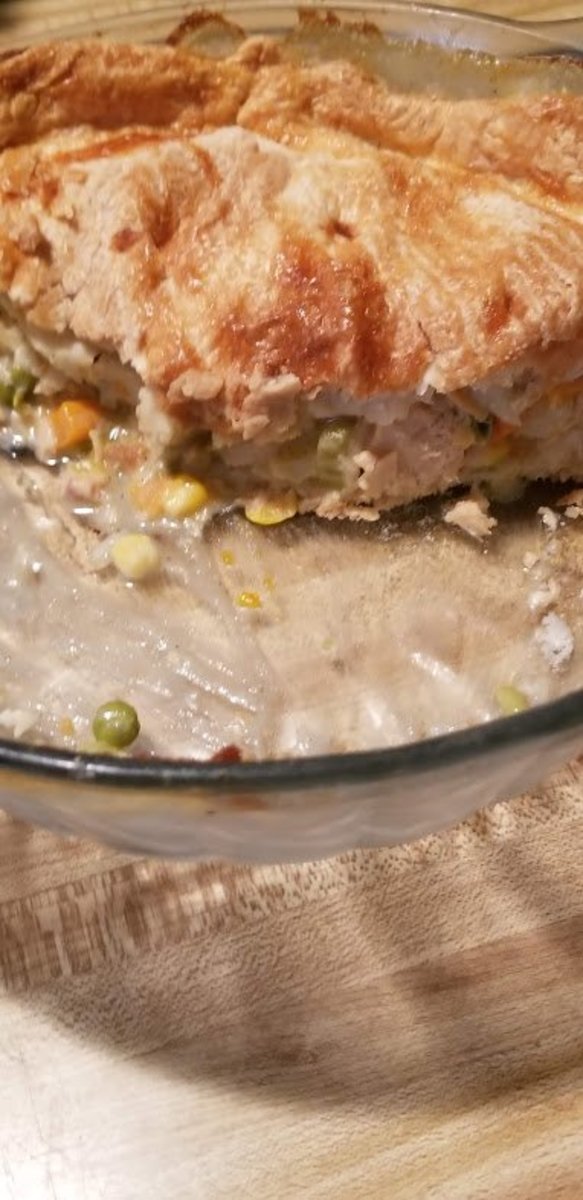 You can also choose different toppings for your chicken pot pie, depending on your preferences.