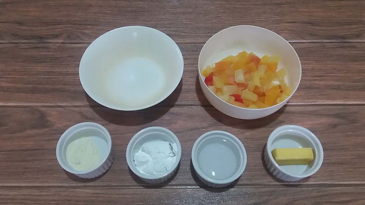 Ingredients for the egg-free pie