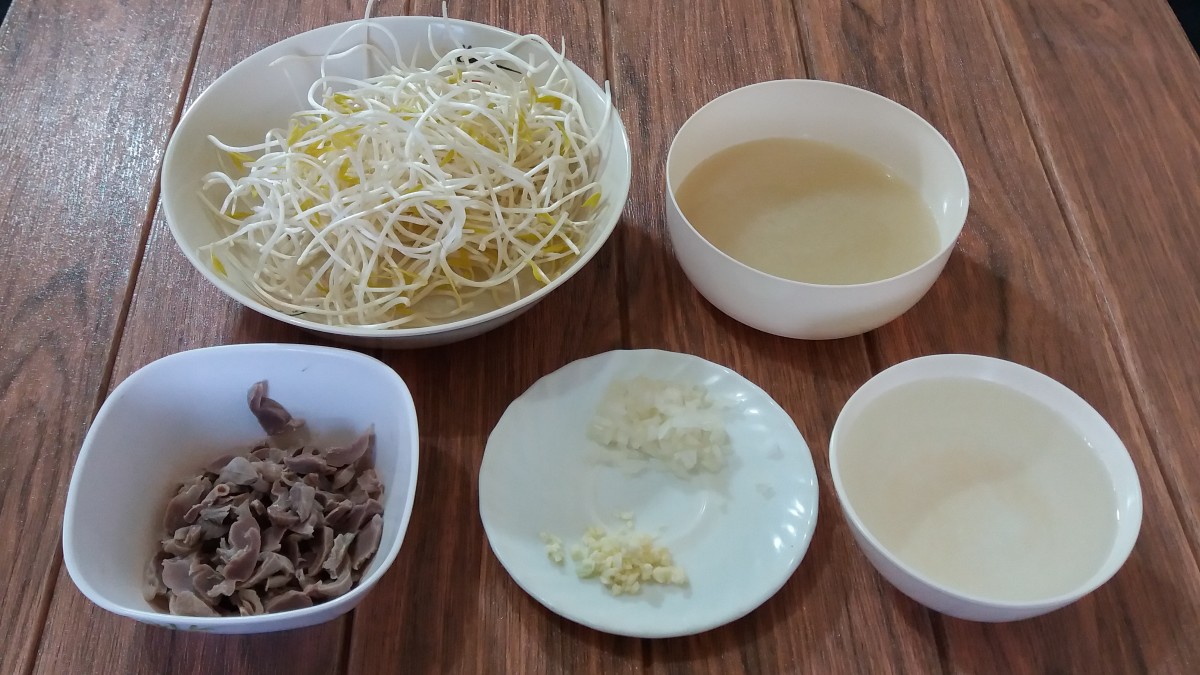 ingredients for kongnamulguk recipe