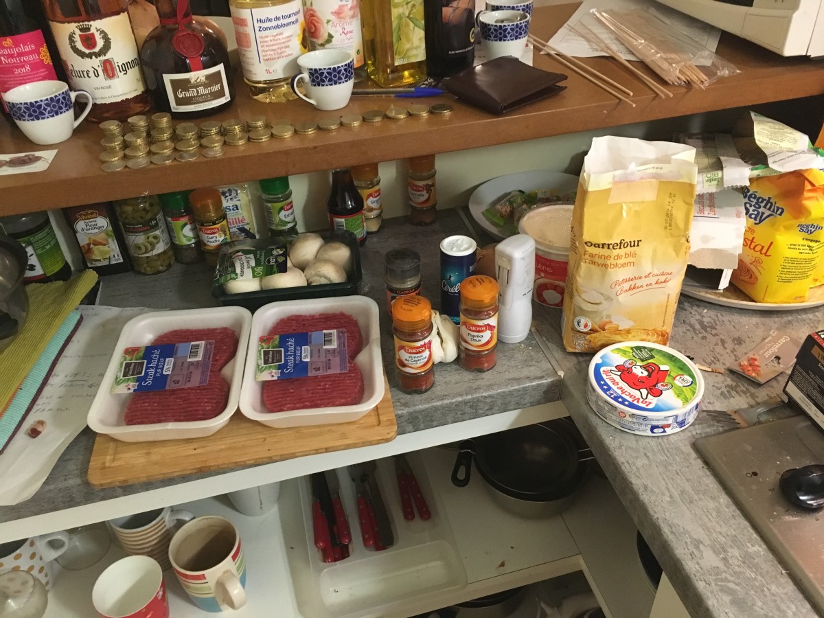 Savory Hamburger With Sautéed Onion, Beef, Garlic, and Crème Fraîche