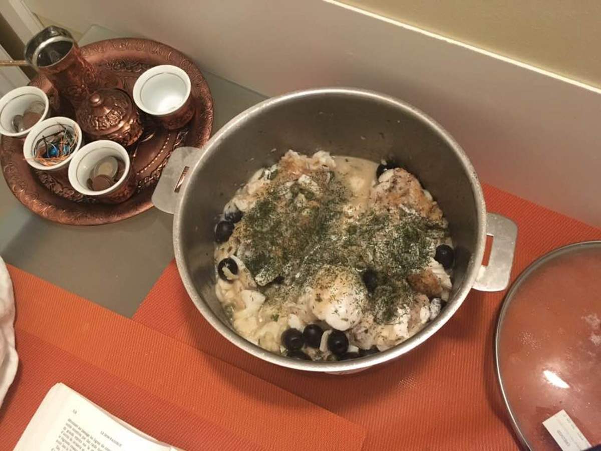 Delicate Cod Sautéed and Simmered in White Wine, Garlic, and Capers