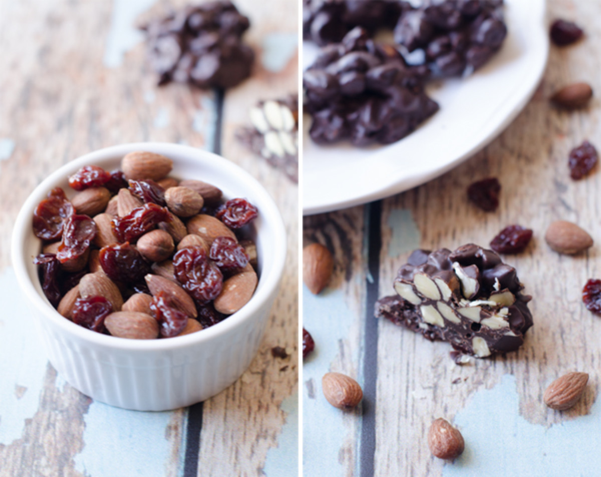 Chocolate Cherry Almond Coconut Clusters
