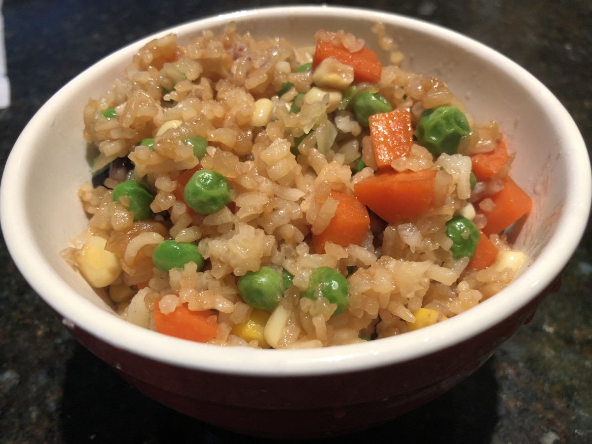 This veggie fried rice is delicious.