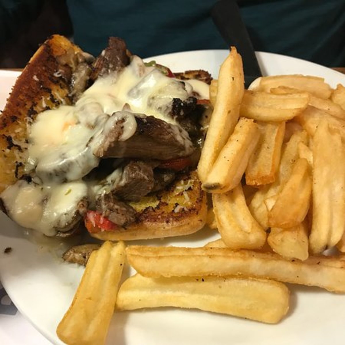 Denny's version of the cheesesteak