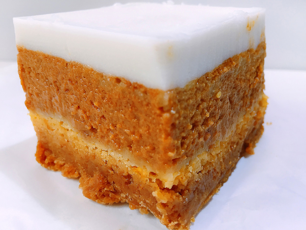 Pumpkin haupia pie is guaranteed to satisfy your sweet-tooth craving.