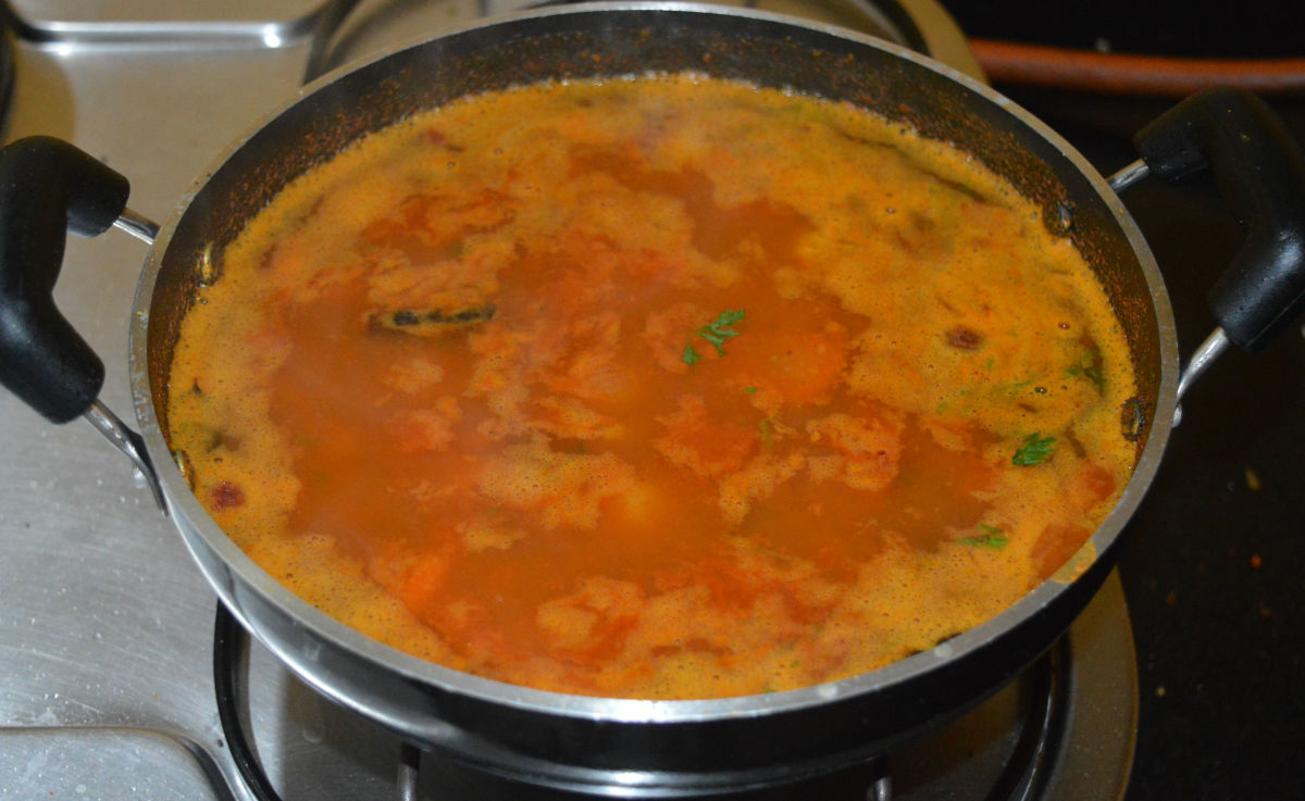 Your favorite small onion sambar is ready to serve!
