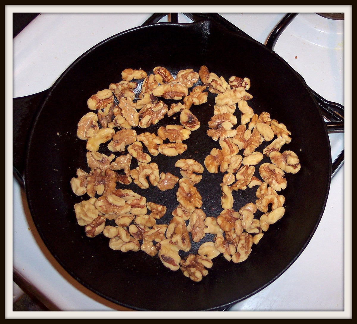If you wish, you can toast the nuts for a few minutes in a frying pan before coating them. It renders a slightly different flavor.