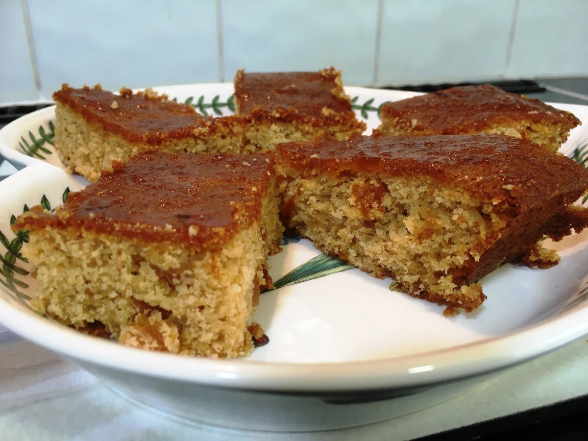 Light and sticky gluten-free traybake cakes