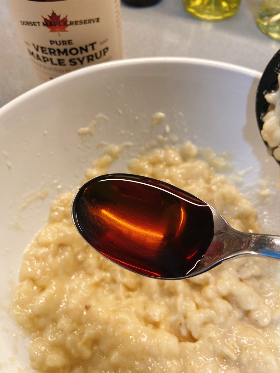 Add a teaspoon of maple syrup or sugar. 