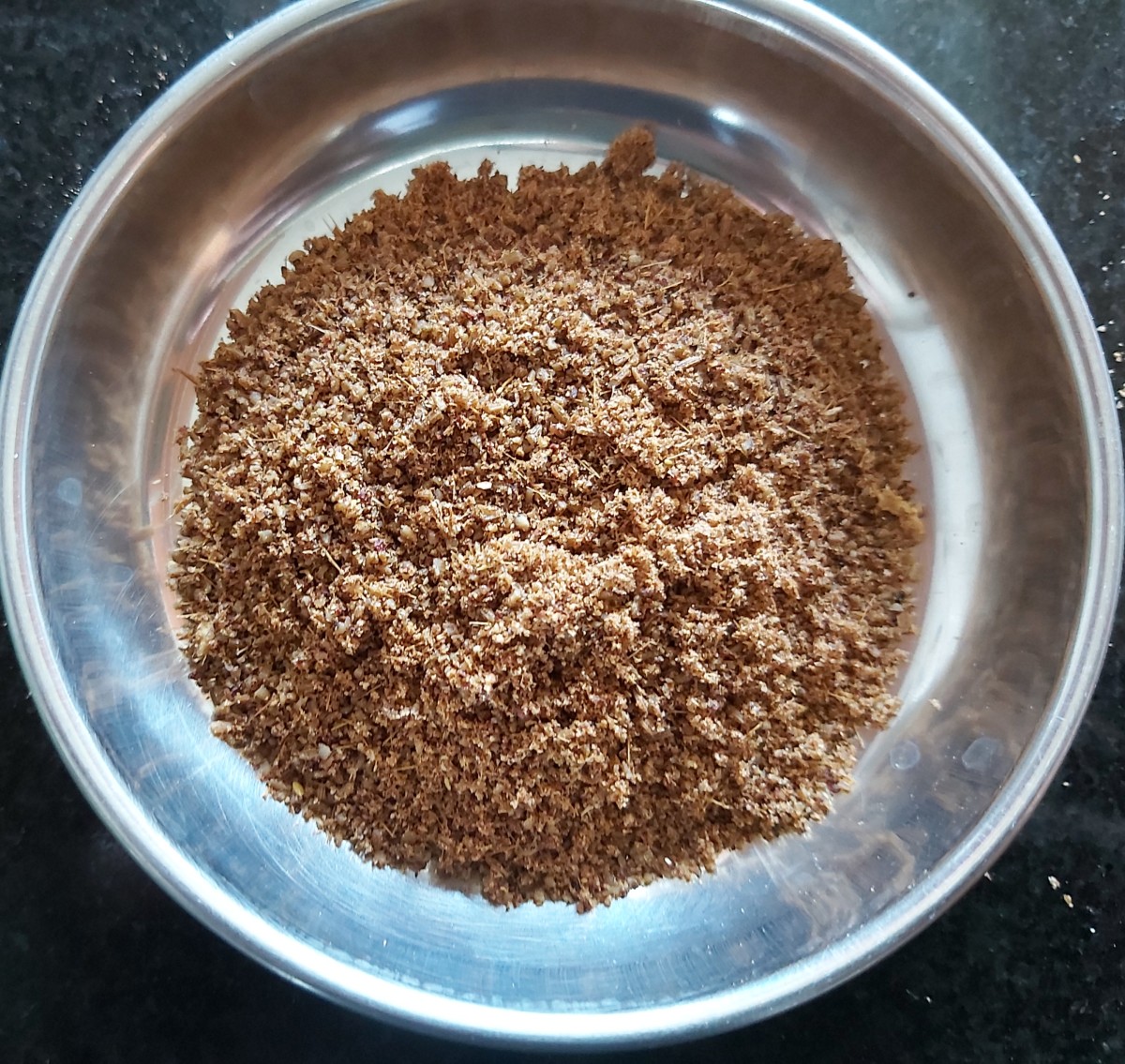 Your pepper rasam powder is ready (you can make this powder ahead of time and store for later use).