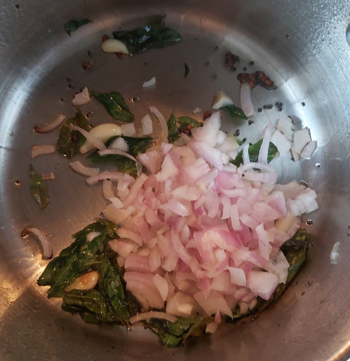 Add garlic and onions.