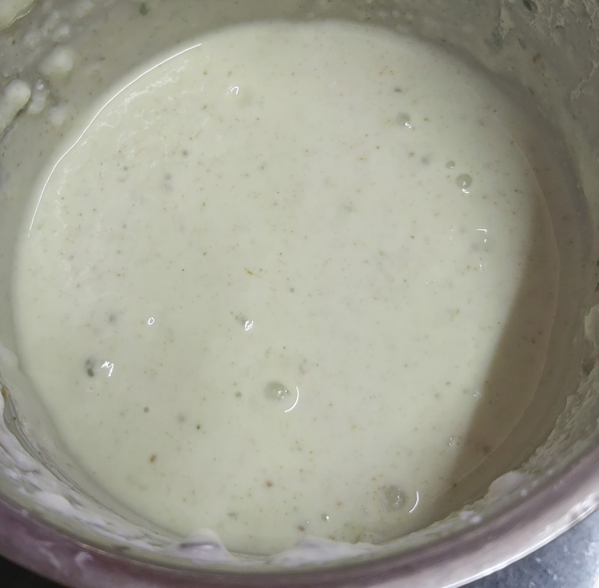 Grind to a smooth, fine and light batter. The consistency of the batter should be medium.
