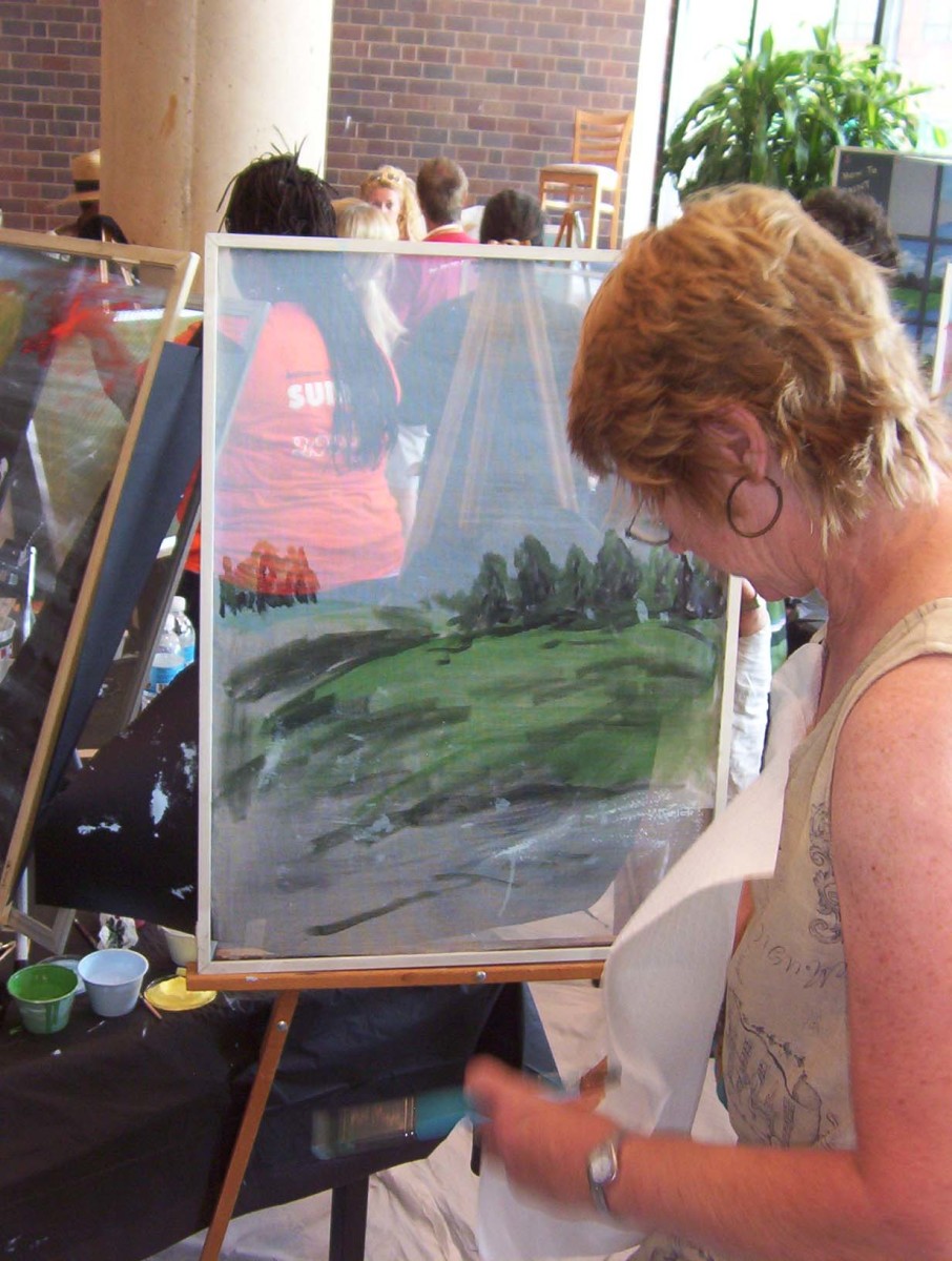Screen painting workshop