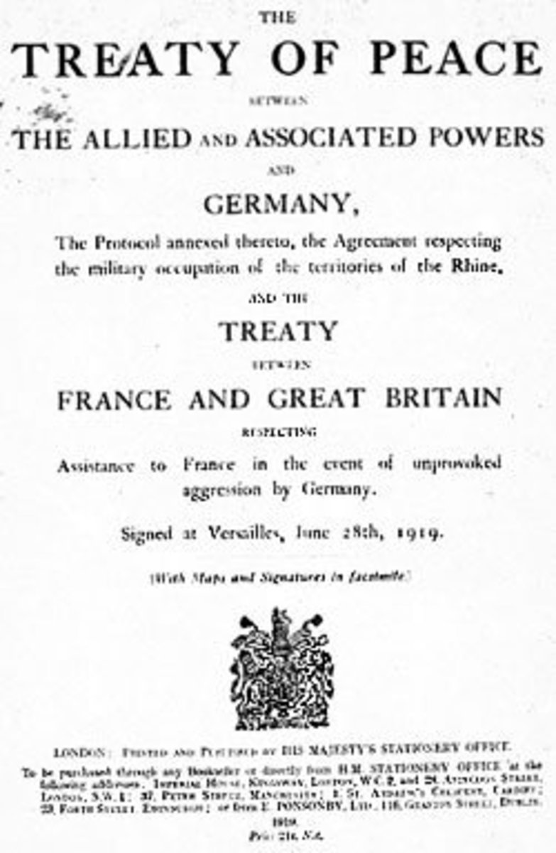 The Treaty of Versailles.