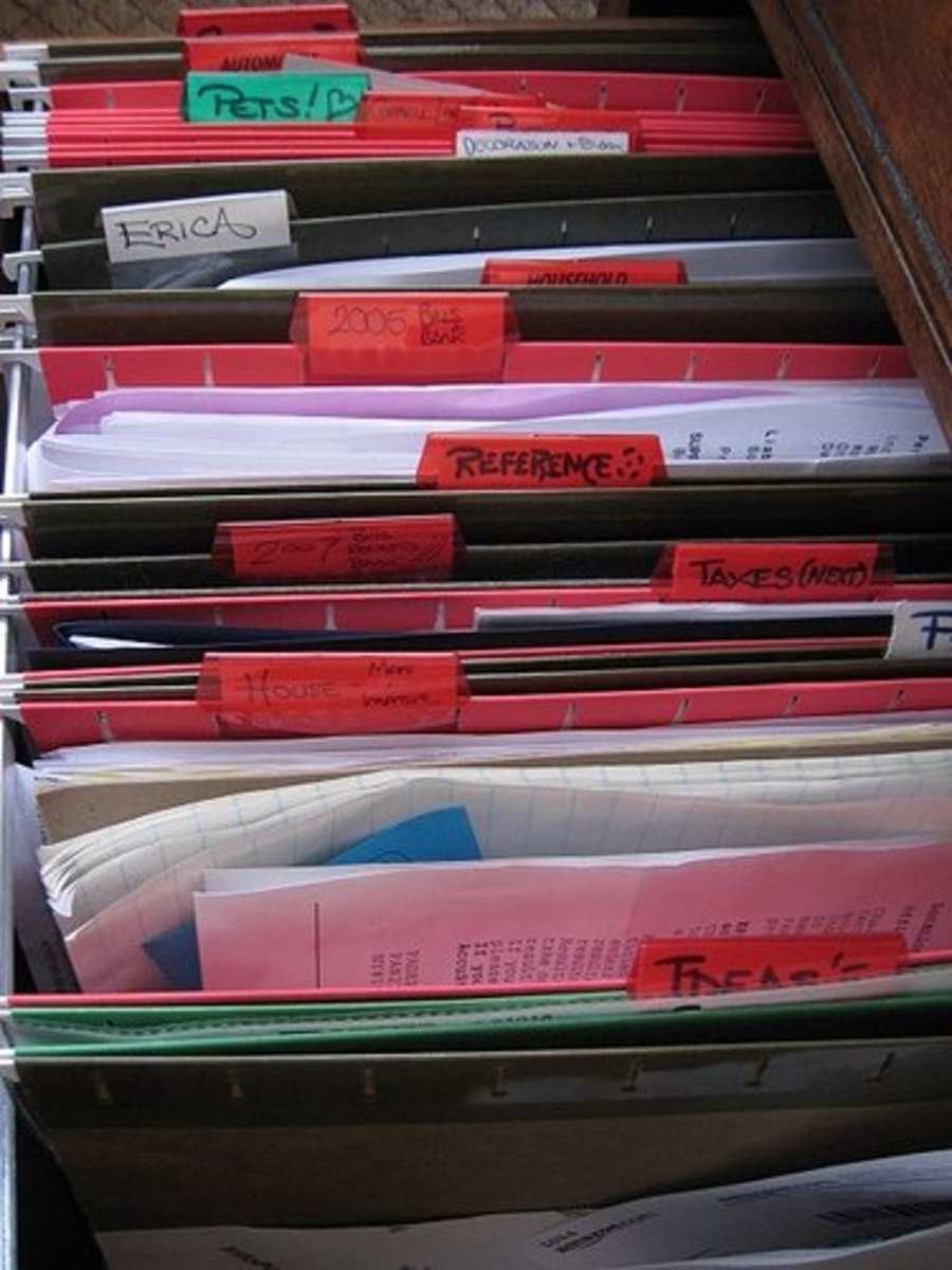 Create a very basic filing system and start putting lesson plans in it. Don't worry about organizing beyond that during your first year of teaching.