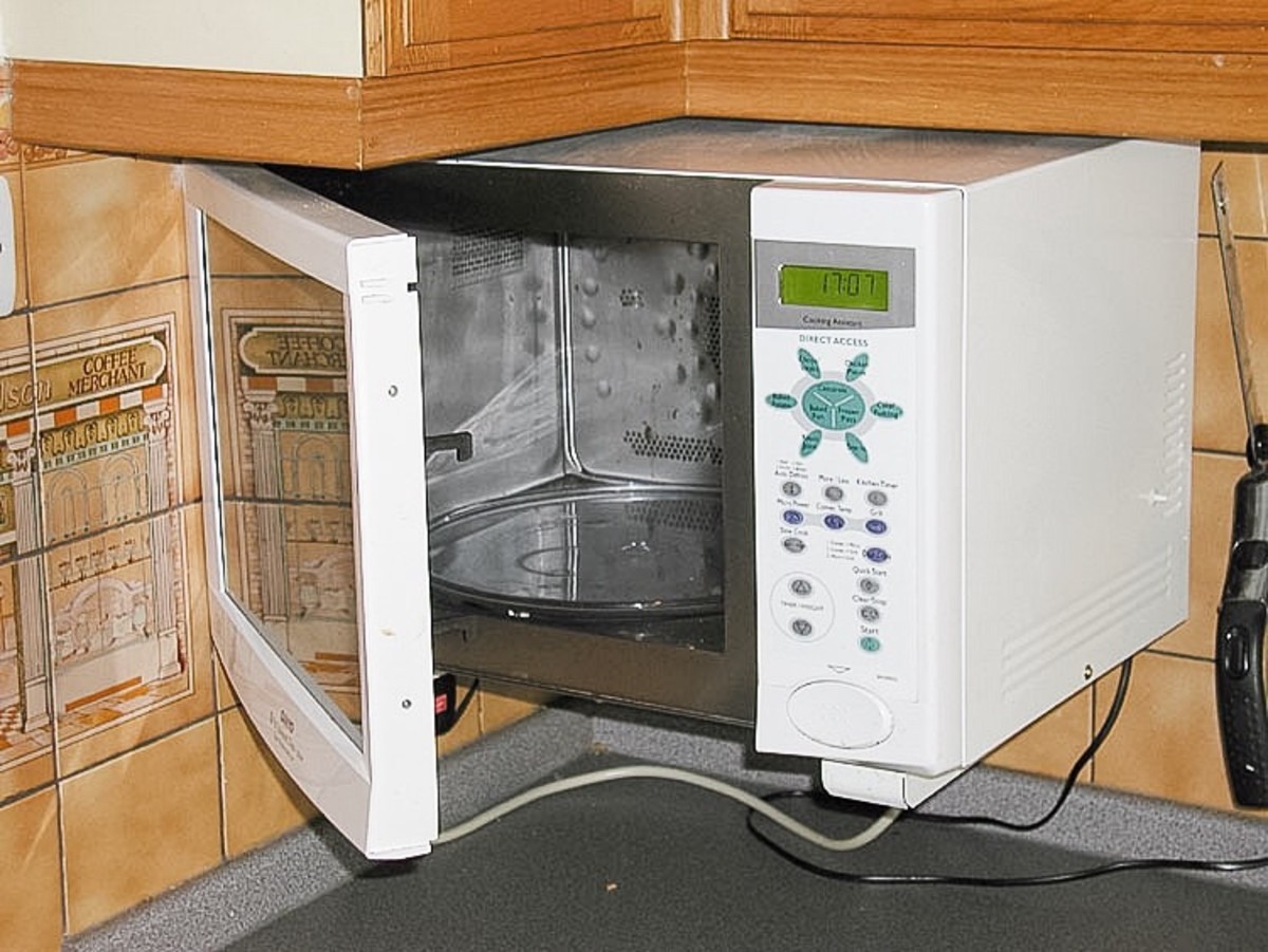 A combined microwave and fan-assisted oven; the microwave was developed due to serendipity