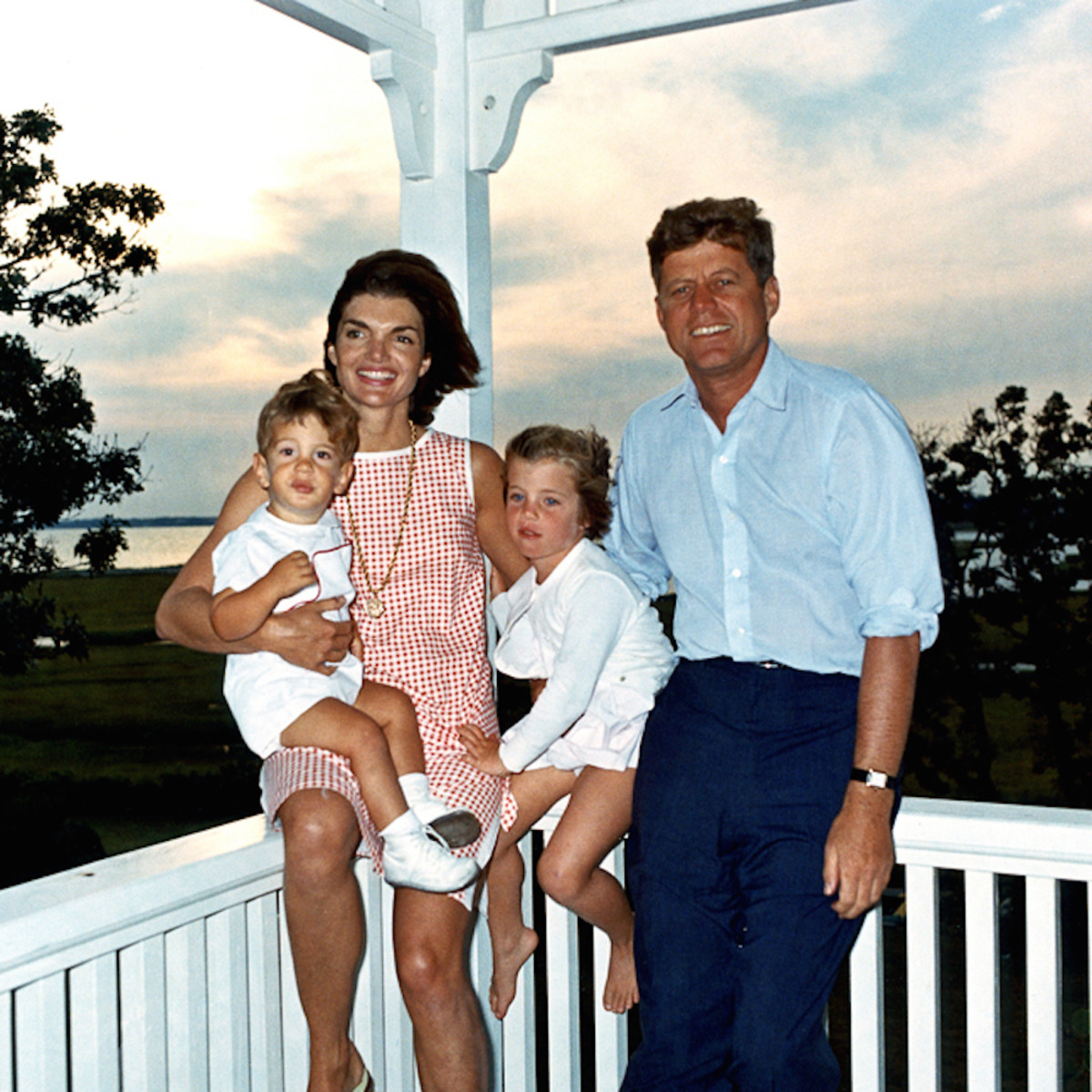 The Kennedy family at their beloved Hyannis Port, 04 August 1962