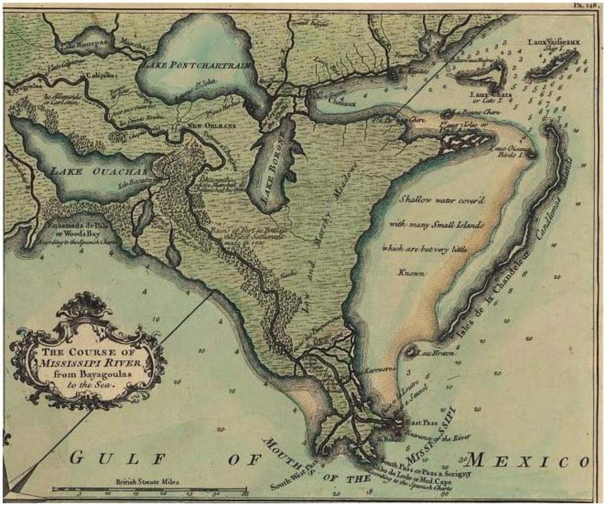 1759 DE LA TOUR MAP OF NEW ORLEANS