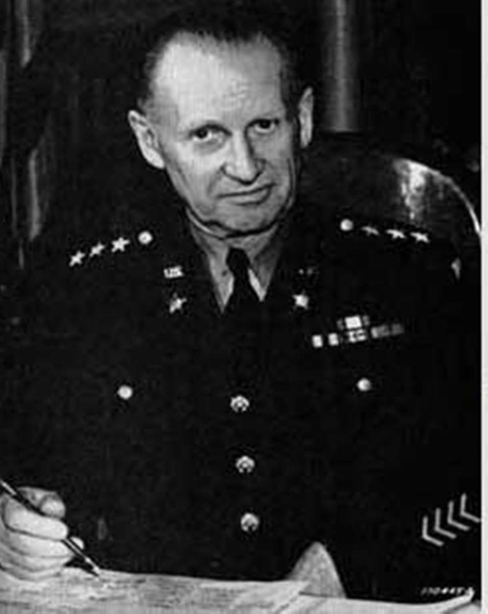 Gen. Leslie McNair. While visiting Normandy in July 1944, he was killed during an Allied bombing raid.