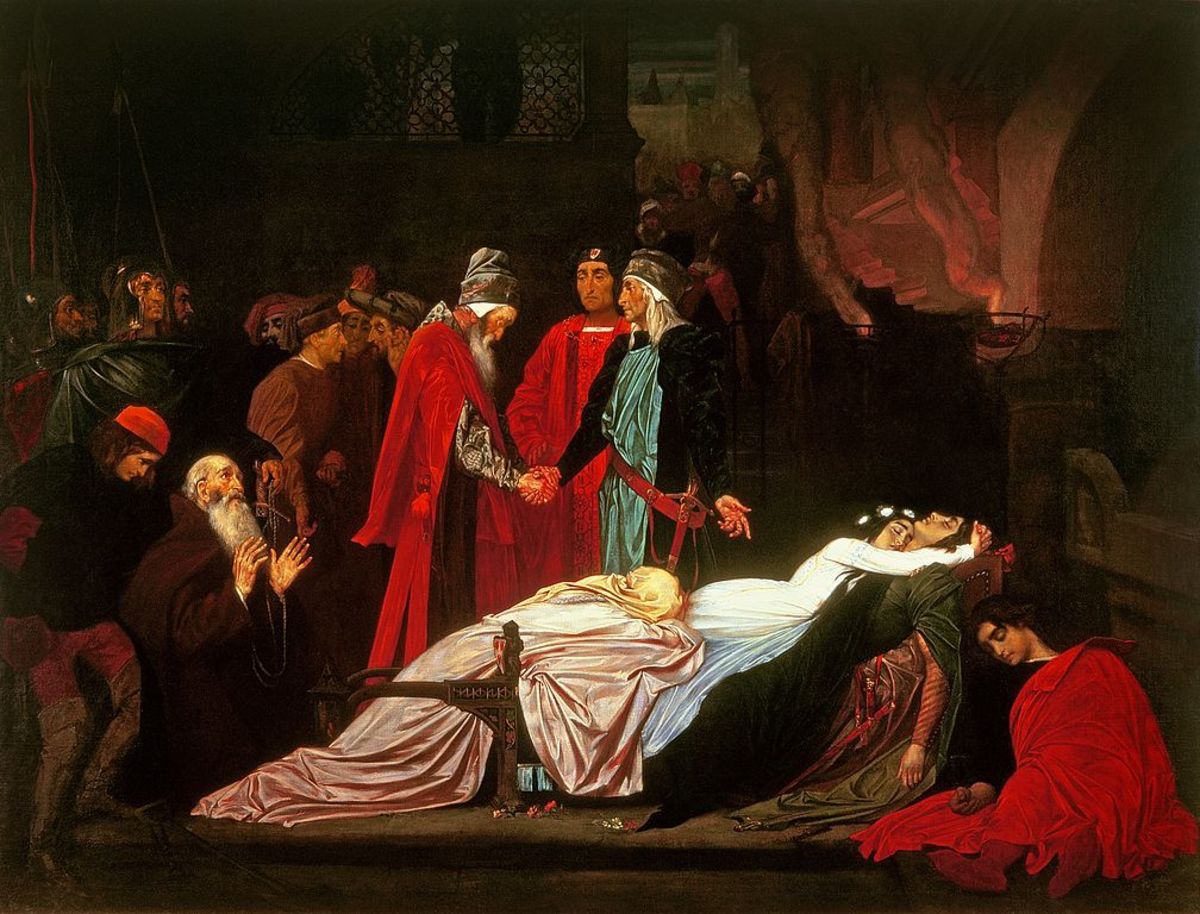 The reconciliation of the Montagues and Capulets