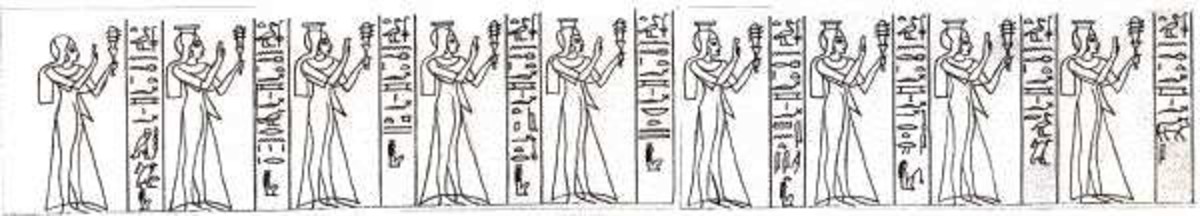 Daughters of Ramesses II from Abu Simbel