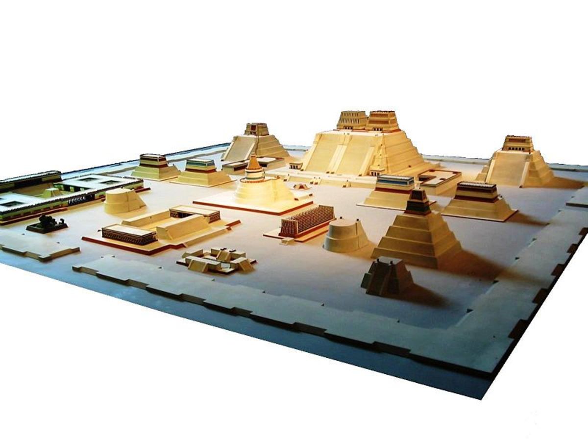 A model of the Aztec City of Tenochtitlan on display at the National Museum of Anthropology in Mexico City. The Aztecs enjoyed an advanced civilization long before the arrival of European invaders