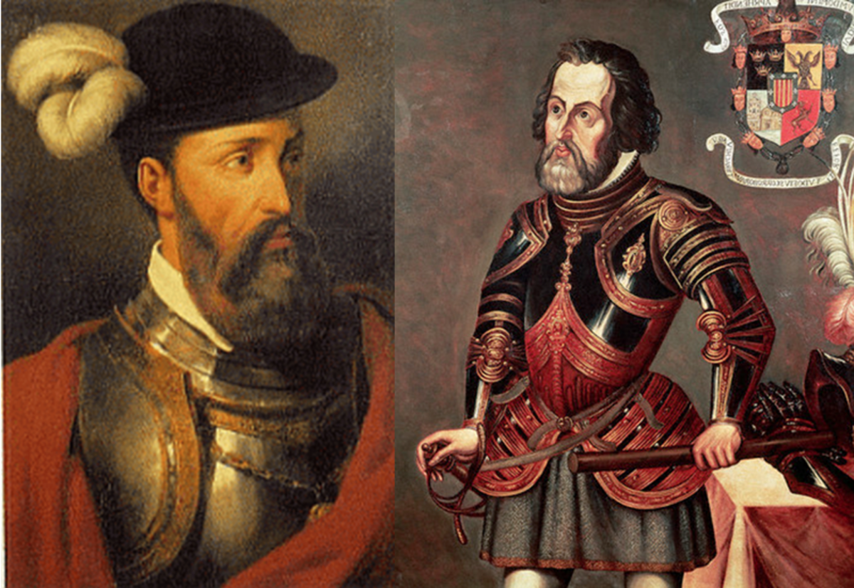 Two portraits of the conquistador, Hernán Cortés