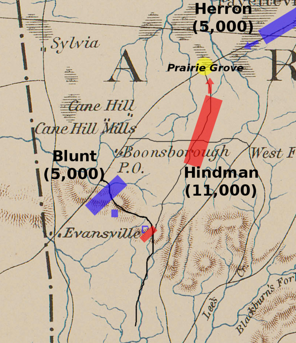 Battle Of Cane Hill American Civil War November X R Warmaps