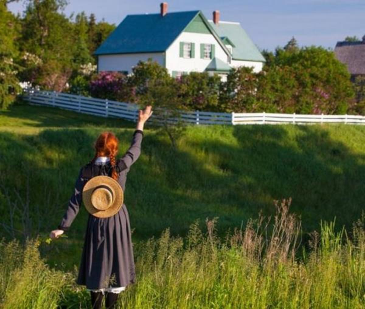 A scene from a film adaptation of "Anne of Green Gables" 
