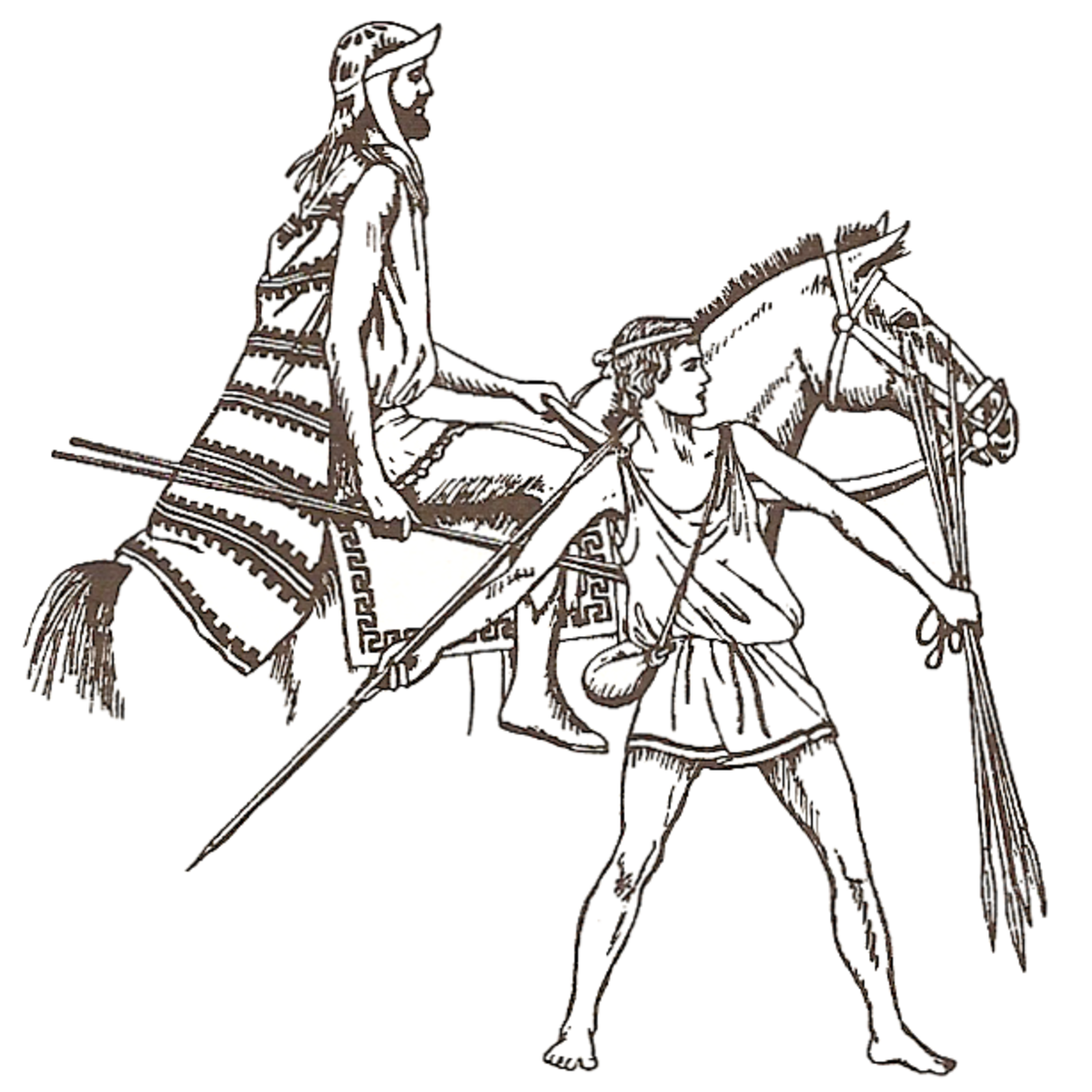 Персидский воин рисунок