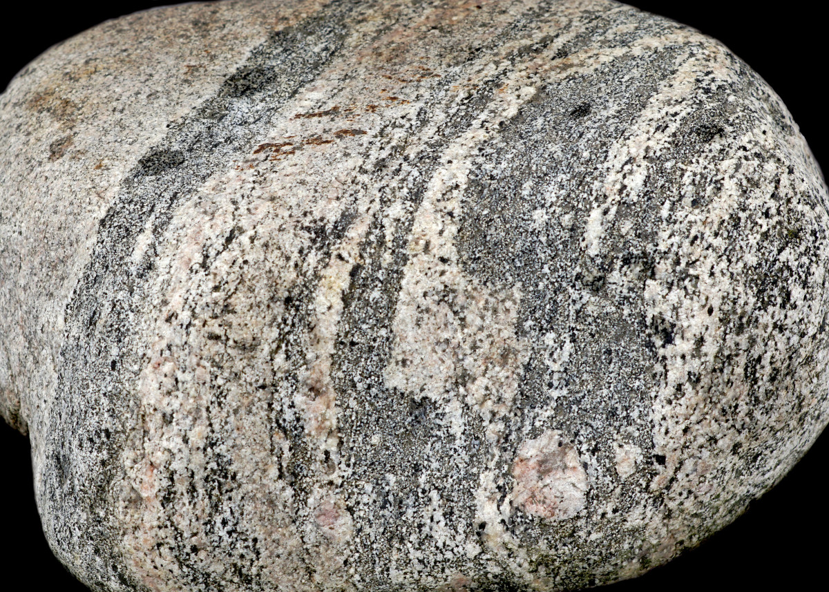 Gneiss boulder found along Lake Michigan beaches 