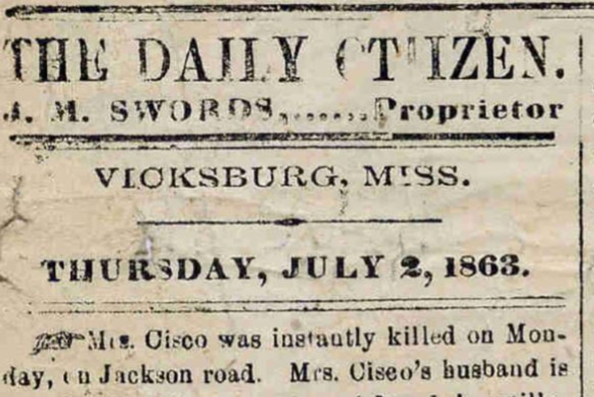 Siege Of Vicksburg The Newspaper Printed On Wallpaper Owlcation