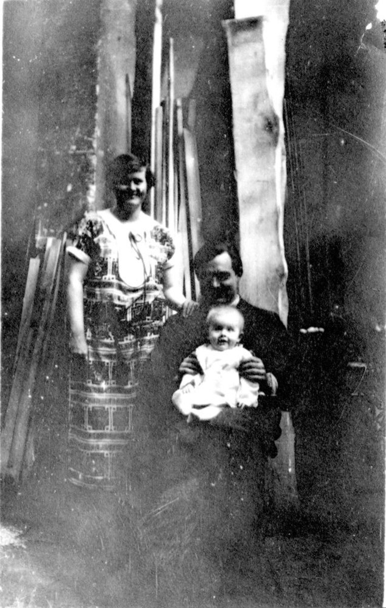Ernest, Hadley, and their first son, John, in Paris, 1924.