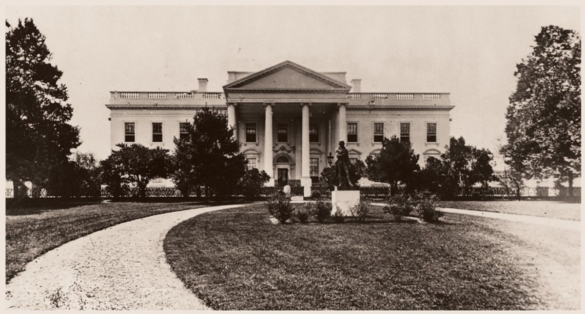 The White House in the time of Abraham Lincoln 