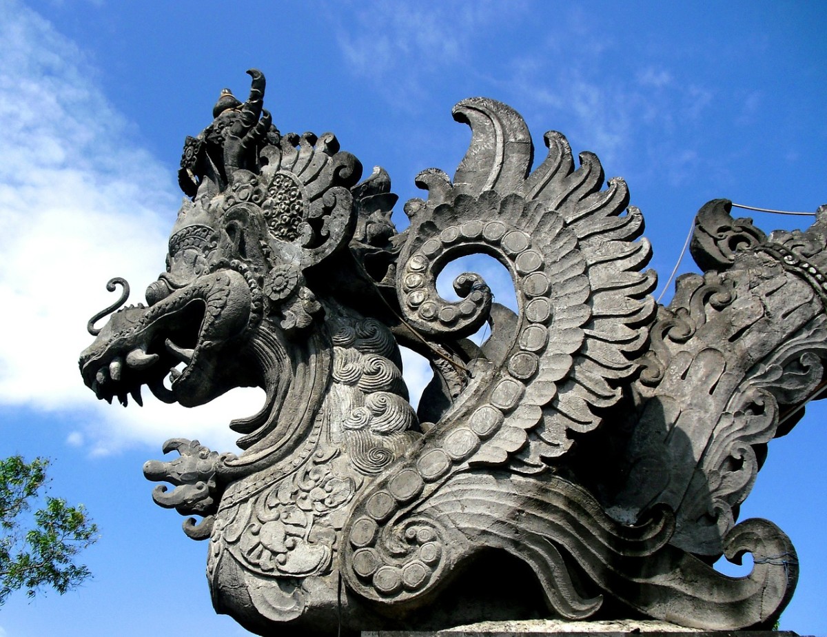 Garuda occupies a place of importance in Hinduism and Buddhism.