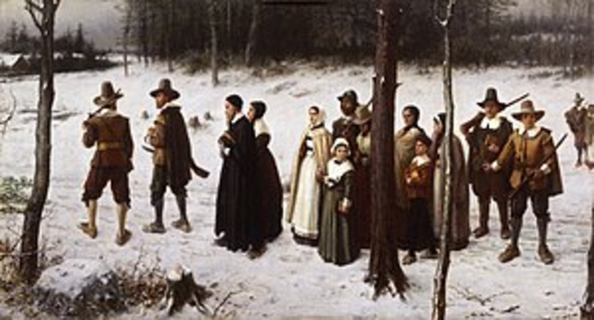 "Pilgrims Going to Church," by George Henry Boughton (1867)