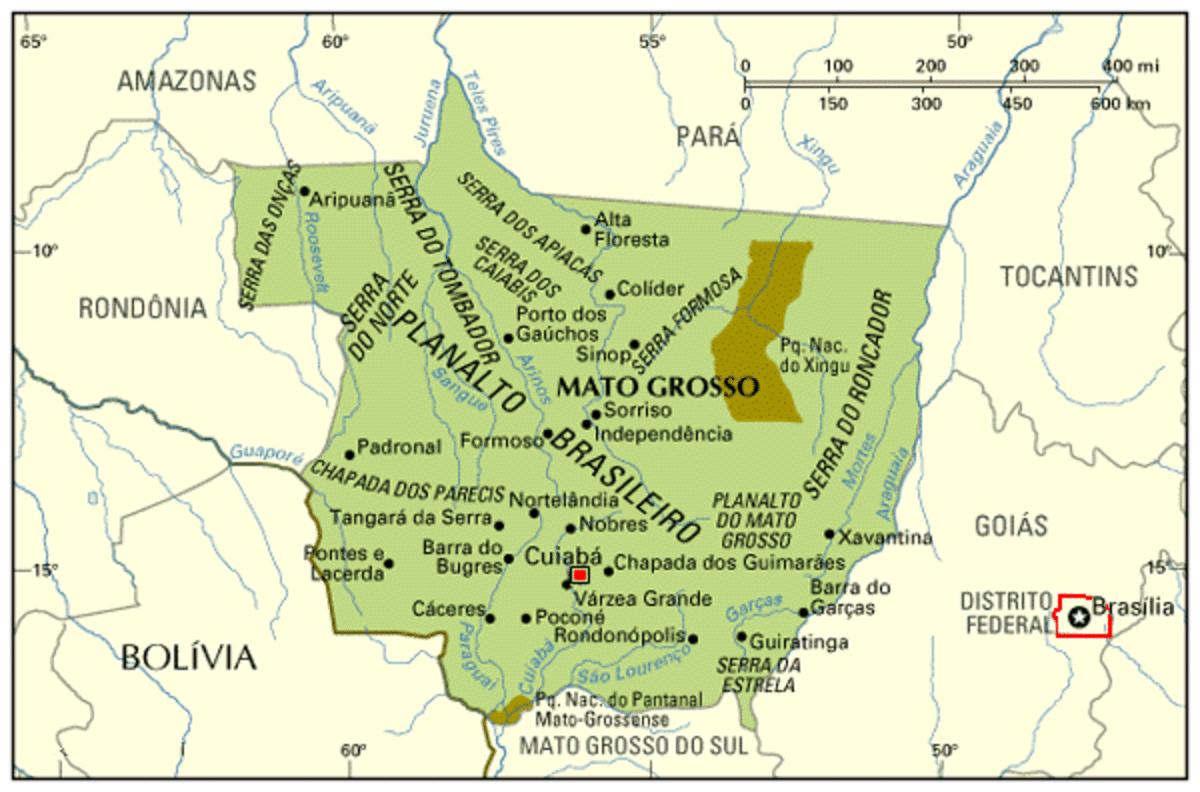 The Mato Grosso region in Brazil
