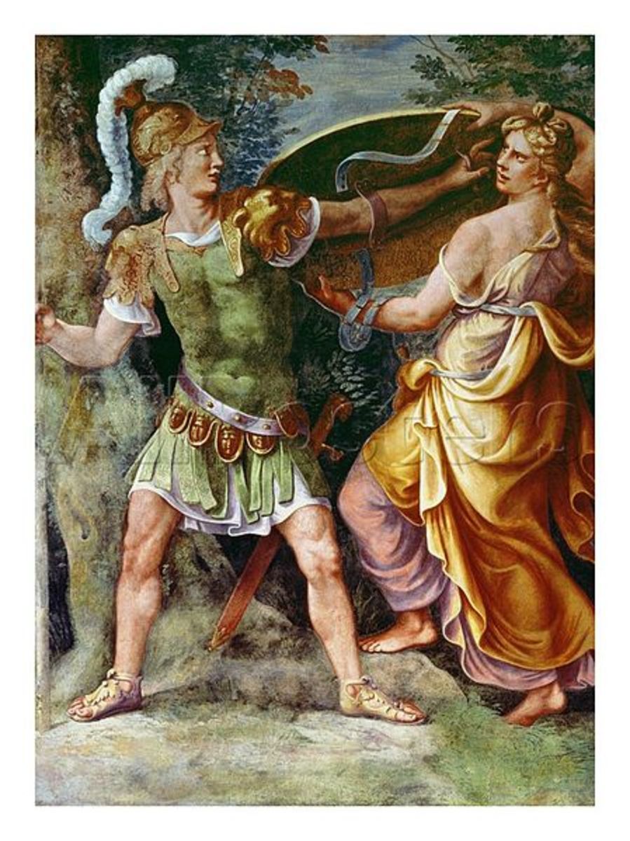 Thetis Gives Achilles his Armour. Giulio Romano PD-art-70