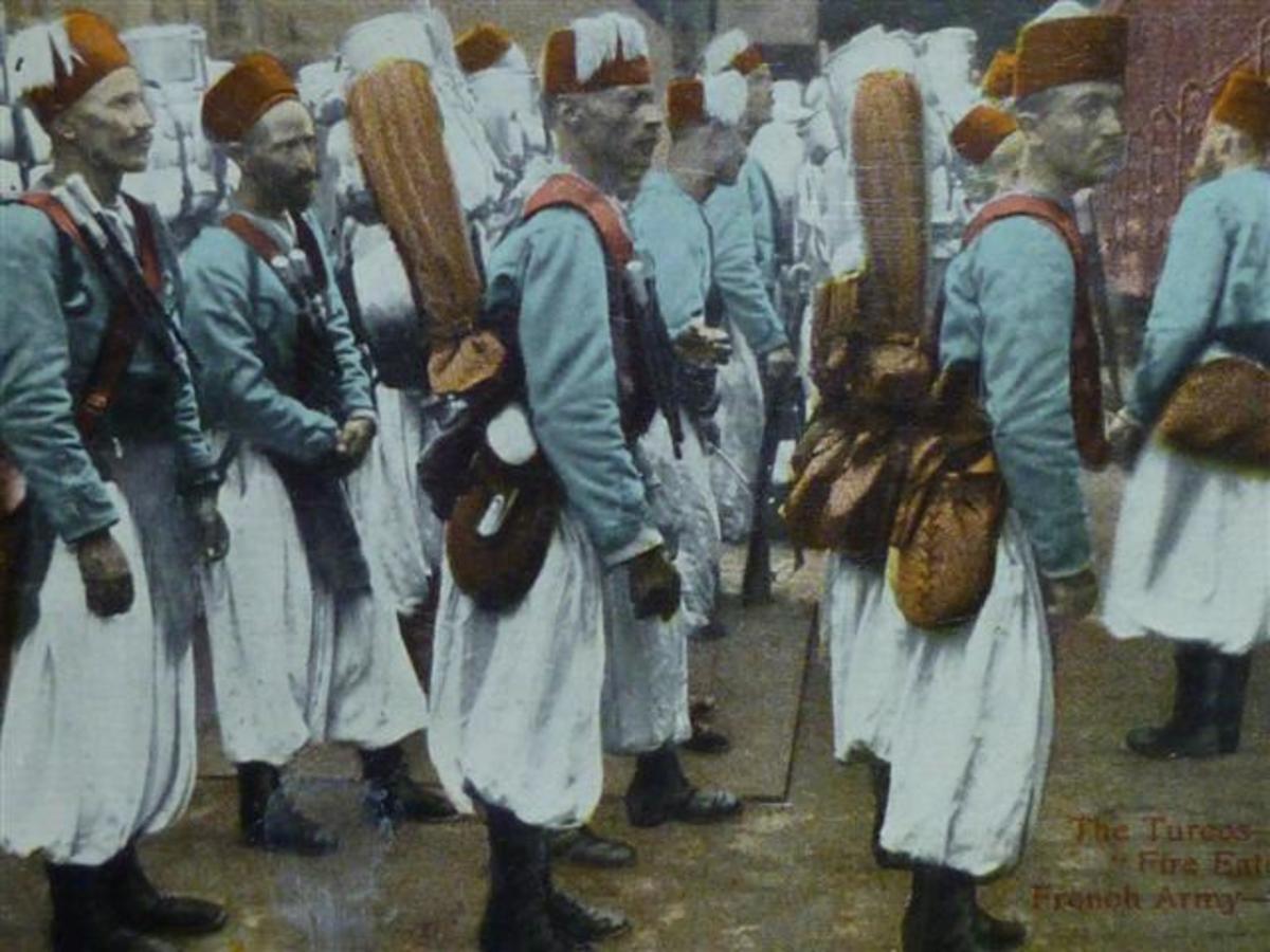 Algerian 'Fire Eaters' Leaving Paris for the Front