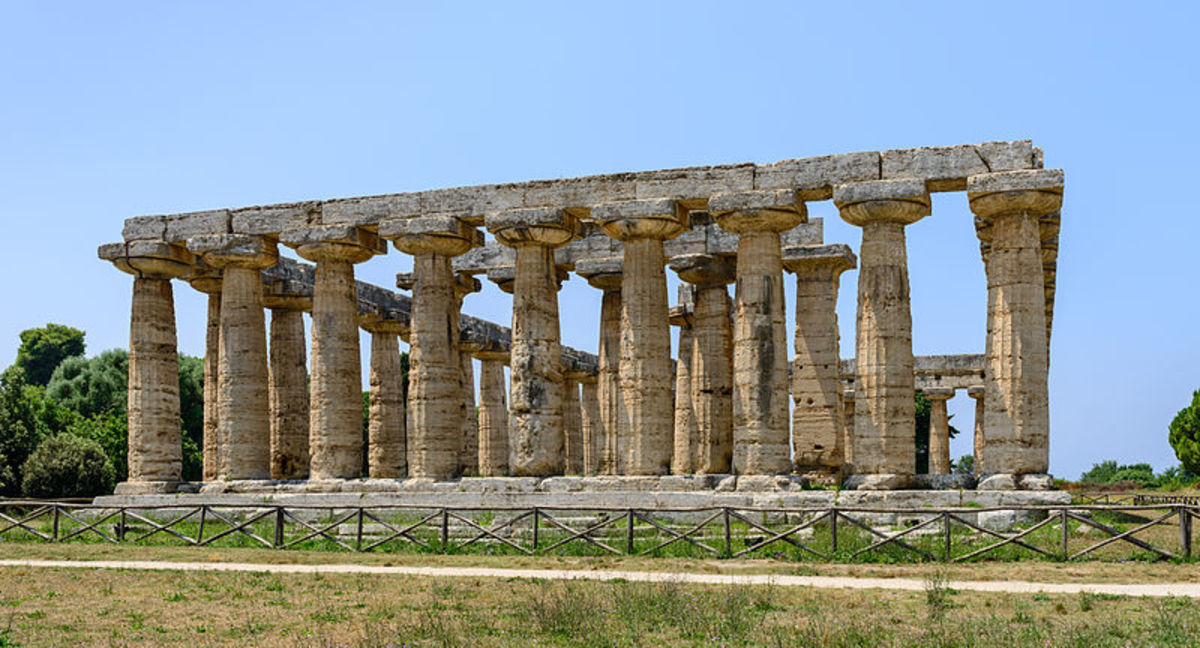 Temple of Hera at Paestum; Norbert Nagel  CC-BY-SA-3.0