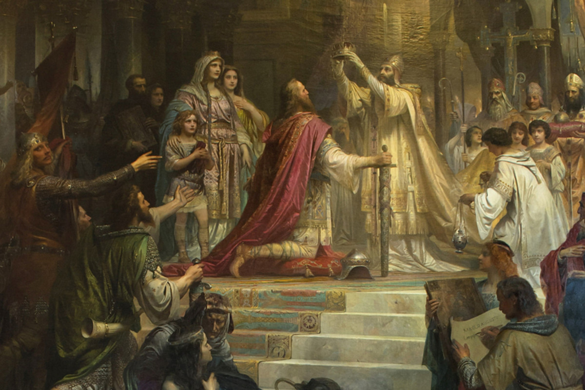 Imperial Coronation of Charlemagne, by Friedrich Kaulbach, 1861