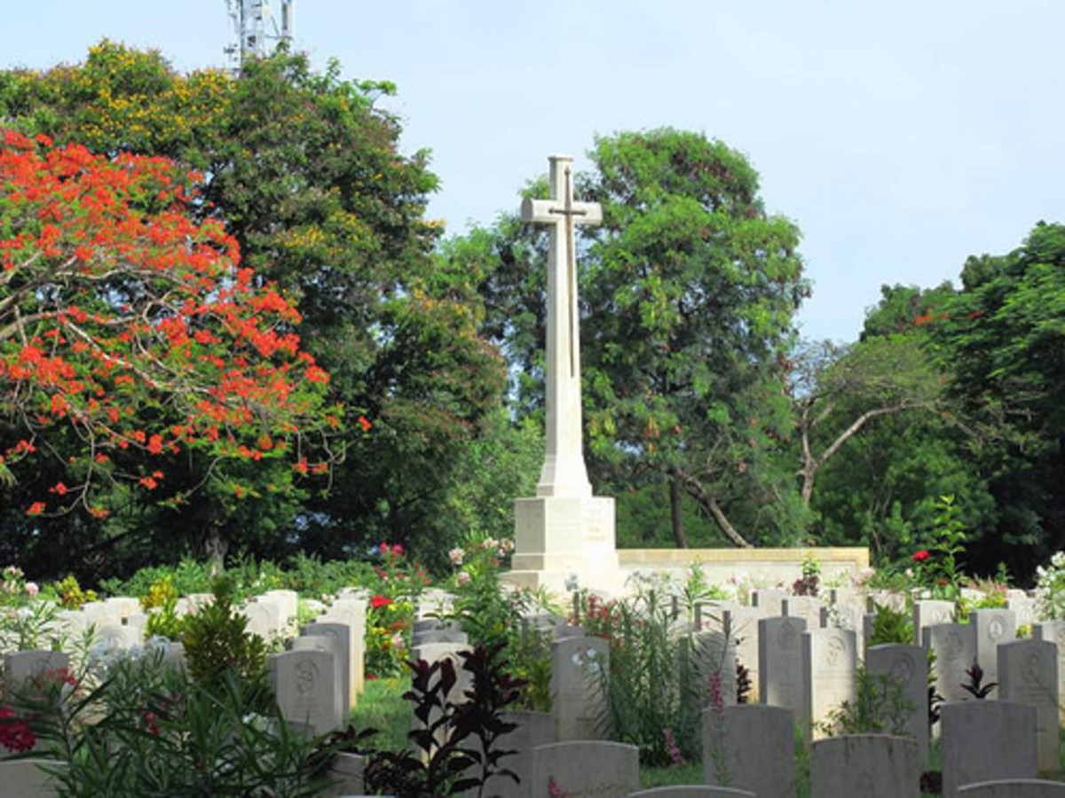 Charles Beechey's final resting place at the Dar es Salaam War Cemetery.