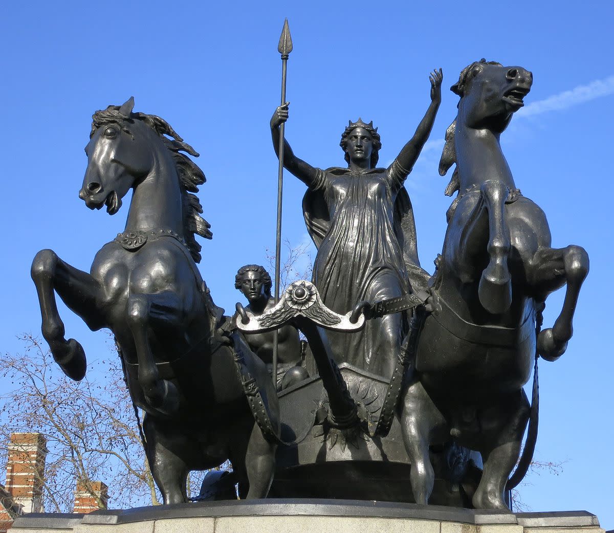 Boudicca and her daughters. Not a true Brit.